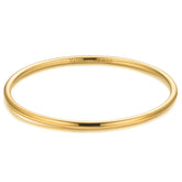 Kainier 3mm 14K Gold Plated Bracelet Stainless Steel Glossy Stackable Thin Round Bangle Bracelet for Women Solid Plain Polished Bracelet Best Gifts for Love
